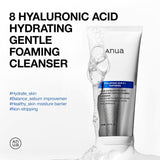 Anua 8 Hyaluronic Acid Hydrating Gentle Foaming Cleanser